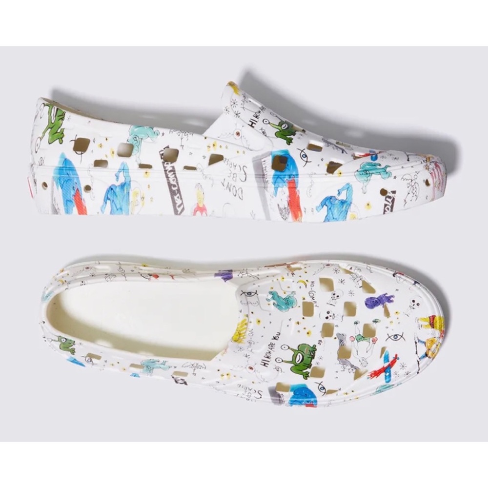 (RARE) VANS • No-Comply x Daniel Johnston Slip-On Trek Slippers, 7 - Picture 2 of 15